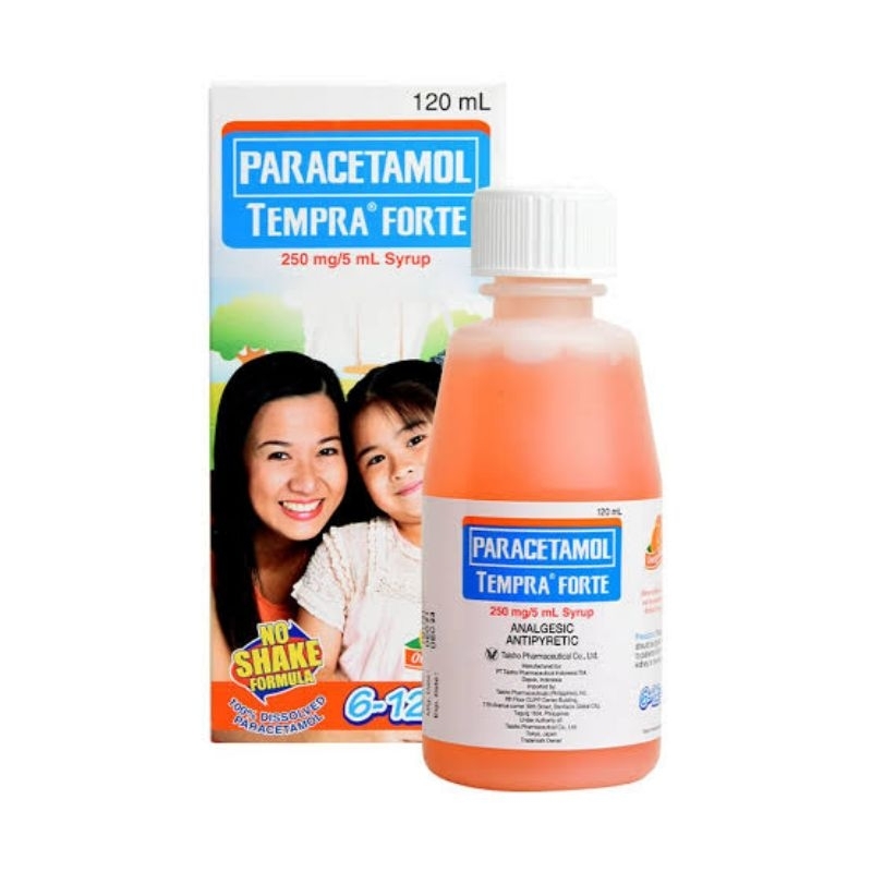 Tempra 6-12 years old 250mg/5ml syrup 120ml Orange flovor | Shopee ...