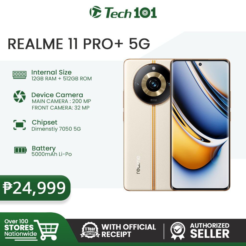 Realme 11 Pro Plus 5G 12GB+512GB BEIGE Dual SIM Global Ver. Android Cell  Phone