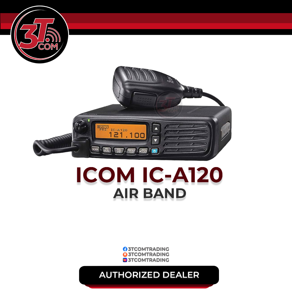 ICOM A120 VHF Air Band Transceiver | Shopee Philippines