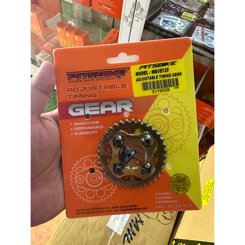 PITSBIKE RACING ADJUSTABLE CAM TIMING GEAR SPROCKET WAVE 125 Shopee