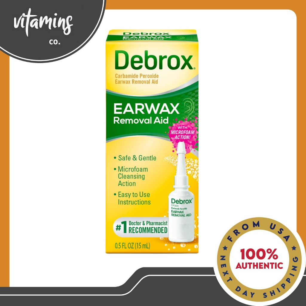Debrox Earwax Removal Aid (0.5 oz Earwax Removal Drops) Shopee