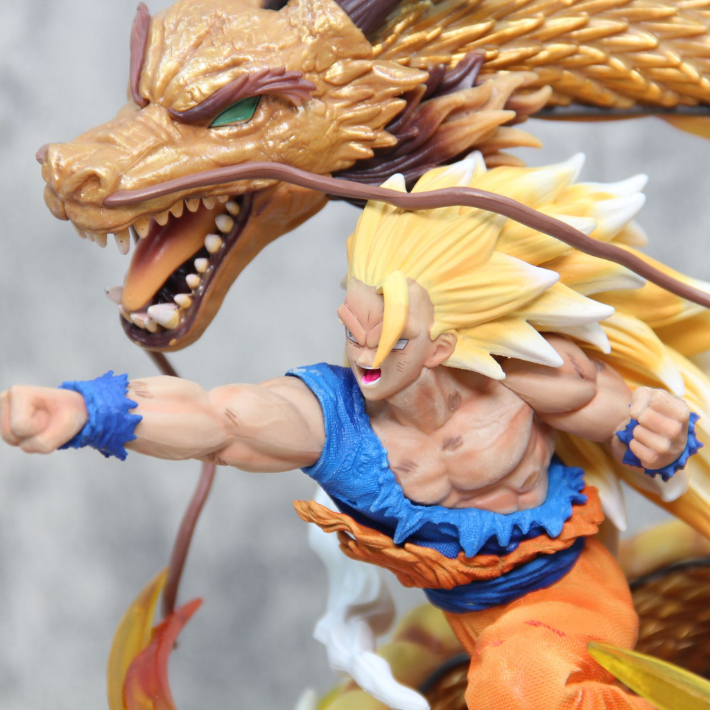 Little akiba Anime dragon ball z ssj3 goku figure model toy with box ...
