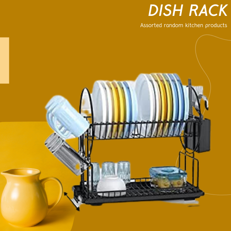 Uliance Dish Rack With Cover Dish Dish Drainer Dish Drying Rack