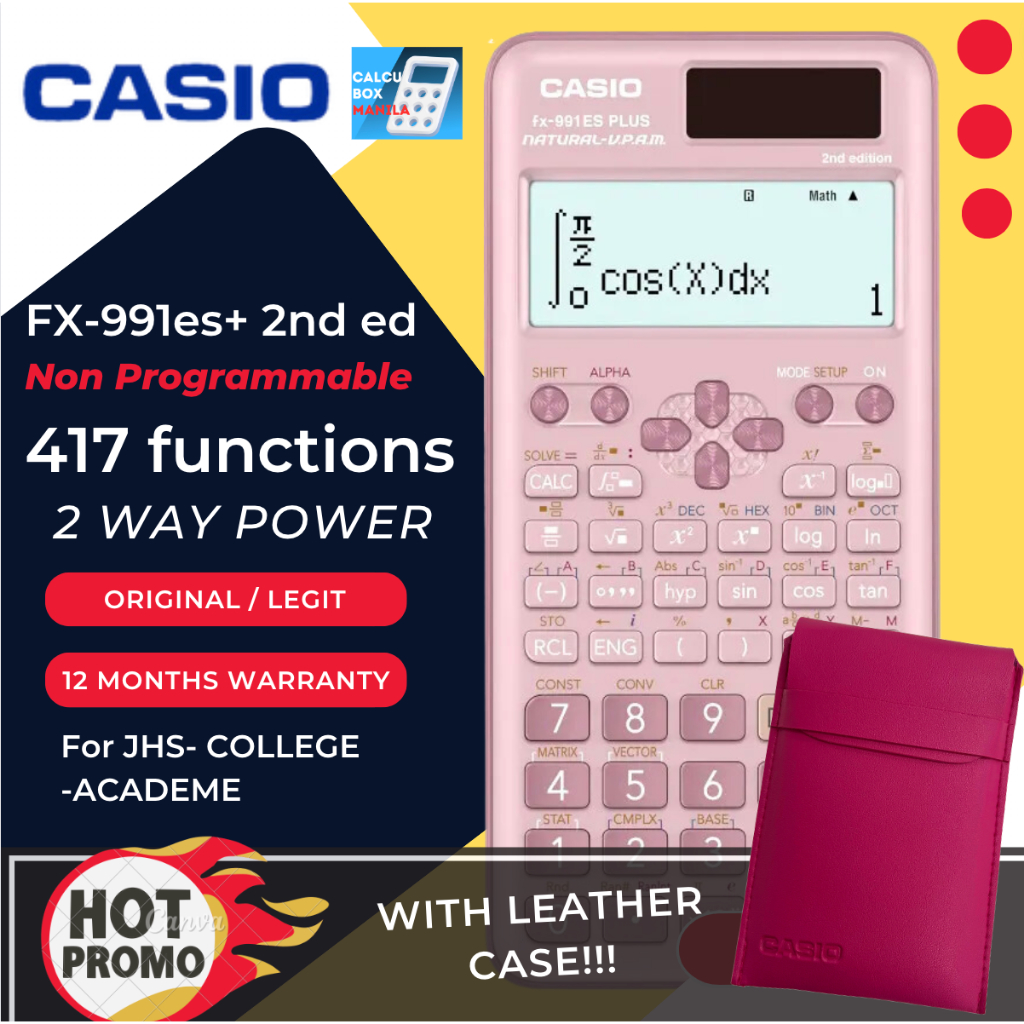 CASIO FX991ES PLUS 2ND EDITION SCIENTIFIC CALCULATOR ORIG WITH 1 YR