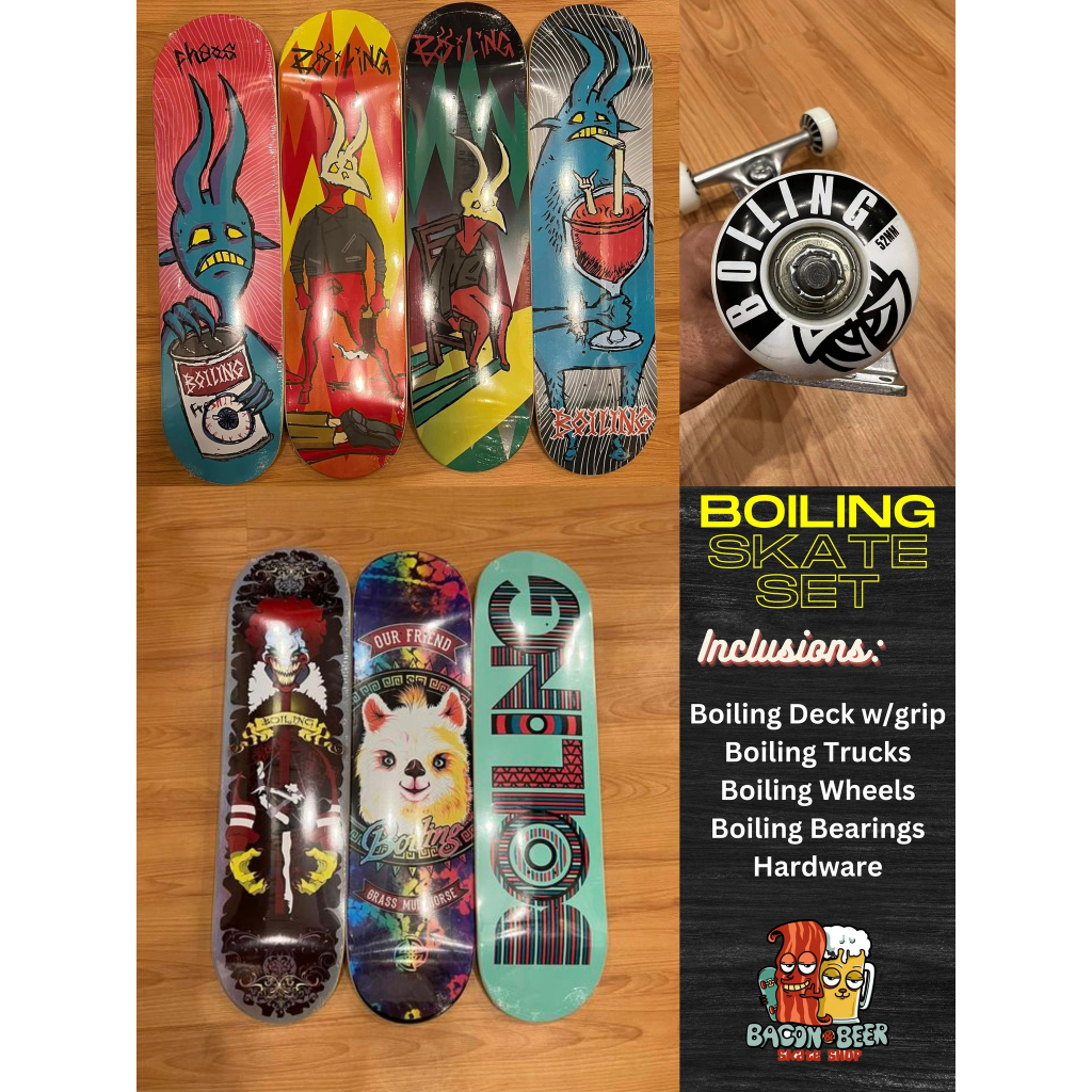 Boiling Skateboards Whole Set Shopee Philippines