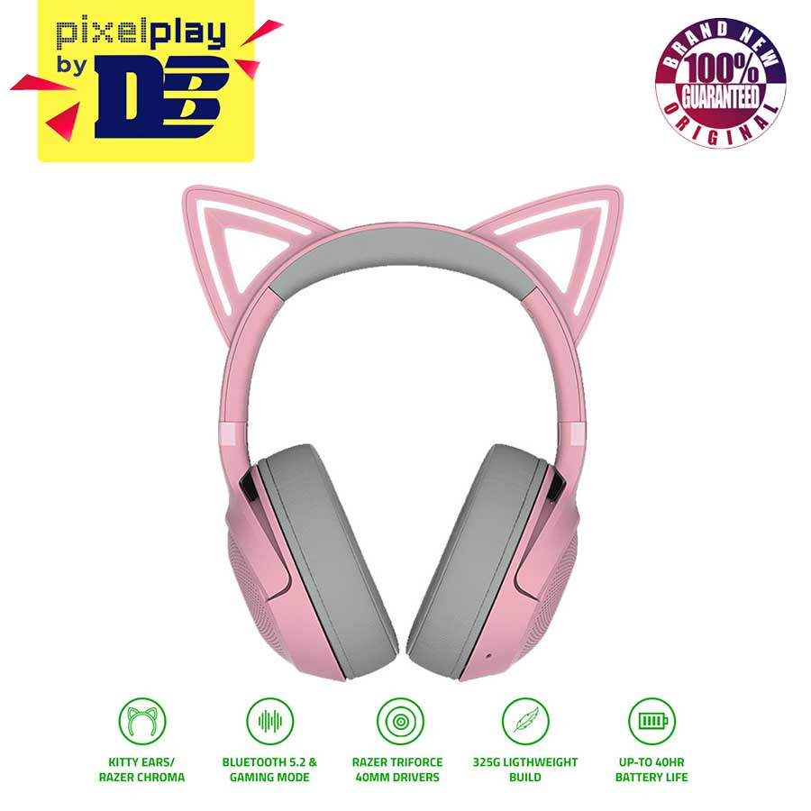 Razer Kraken Kitty V2 BT Wireless Bluetooth RGB Headset w/ Kitty Ears
