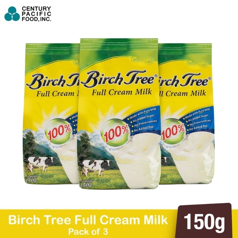 5 PACKS BIRCH TREE FULL CREAM MILK 150g Shopee Philippines