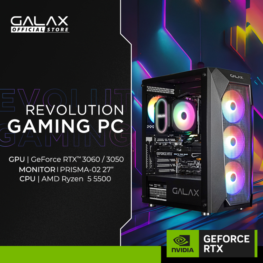 GALAX Gaming PC Build Set for Gaming, Video Editing, Live Streaming