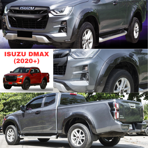 CAOS ISUZU DMAX 2020+ Fender Flare Bright Black (10126) | Shopee ...