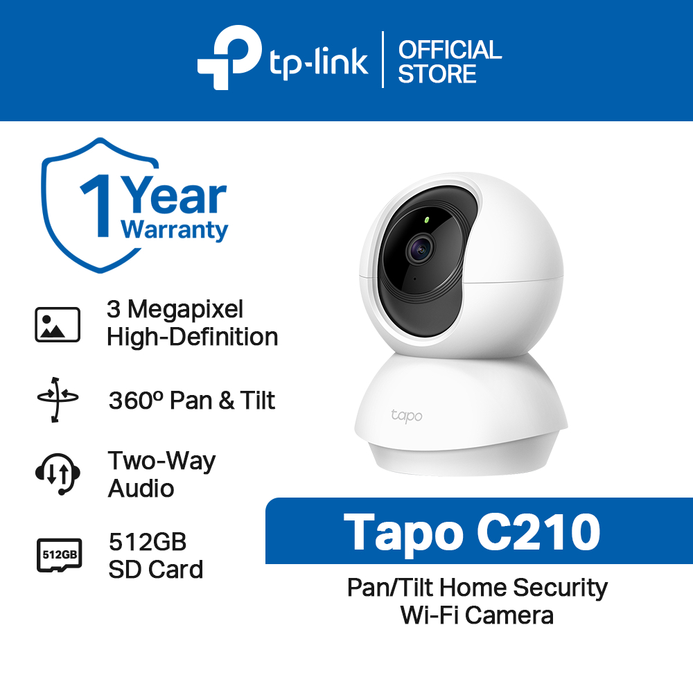 TP-Link Pan/Tilt Home Security Wi-Fi Camera (Tapo C210 / Tapo C211