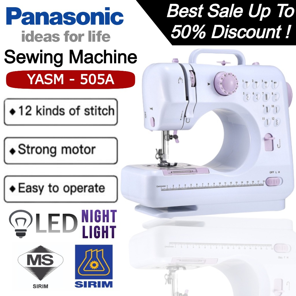 Panasonic Portable Sewing Machine YASM 505A Pro Upgraded12 Sewing