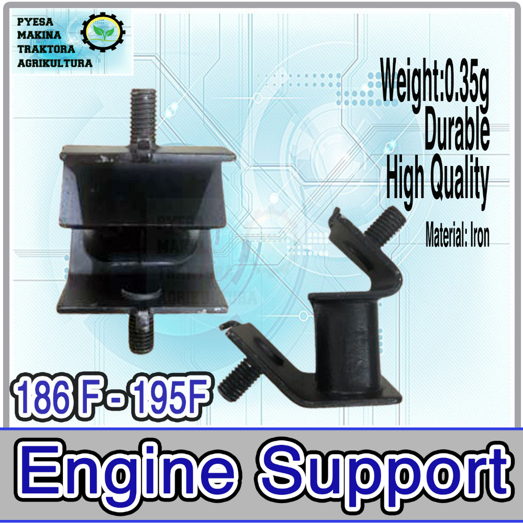 Engine Support Cushion Blocking for 170F to 198F Air Cooled Diesel ...