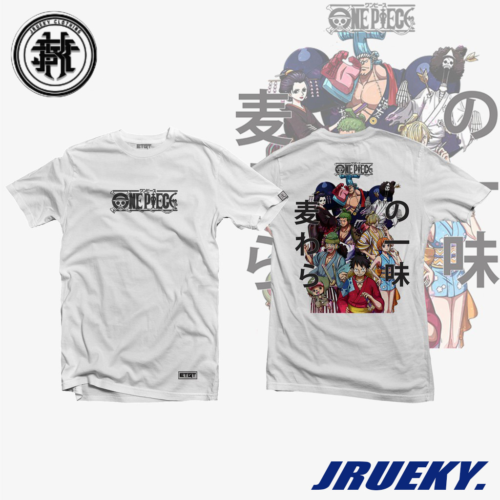 Anime Shirt Etqt One Piece Strawhat Pirate Members For Men Shopee Philippines