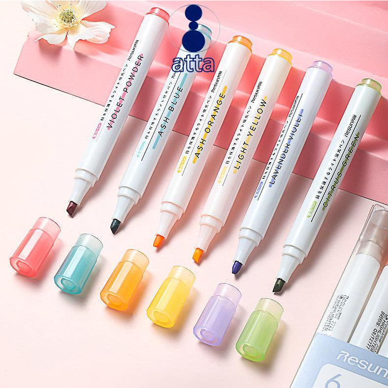 6pcs Pastel Highlighters Aesthetic Cute Highlighters and Pens No