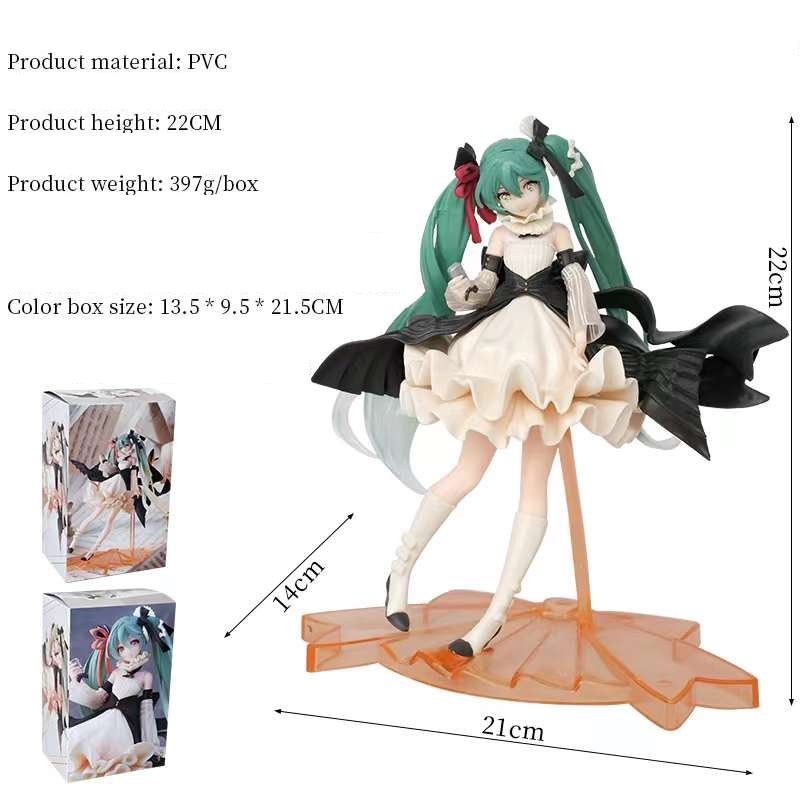 14cm Butterfly Hatsune Miku Figure PVC Action Figures Anime Japaense Colletible Model Birthday Gift Items(With Retail Box)