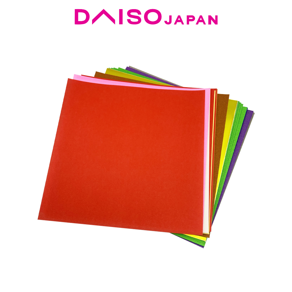 Daiso Plain Origami Paper (60 Sheets) Shopee Philippines