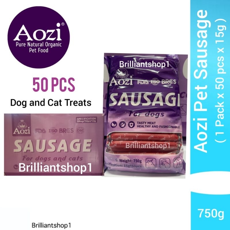 AOZI Pet Sausage Dog & Cat Food Treats (1 Pack x 750g ) Shopee