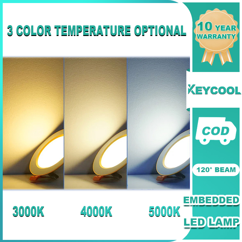 Keycool LED Spot Light Downlight Recessed Slim Panel Ceiling Light Pin