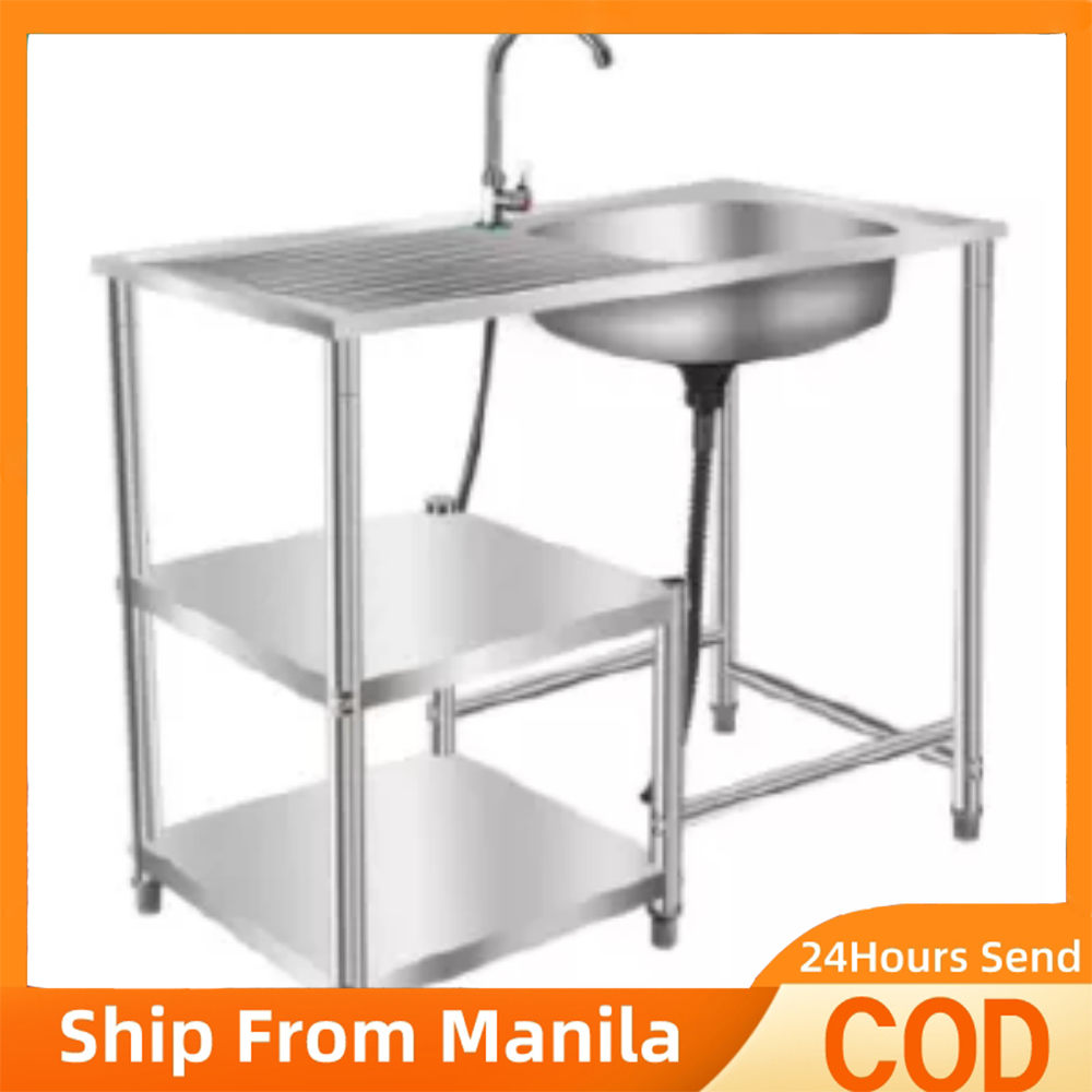 304 Stainless Steel Kitchen Sink Rack With Faucet304 Stainless Steel ...