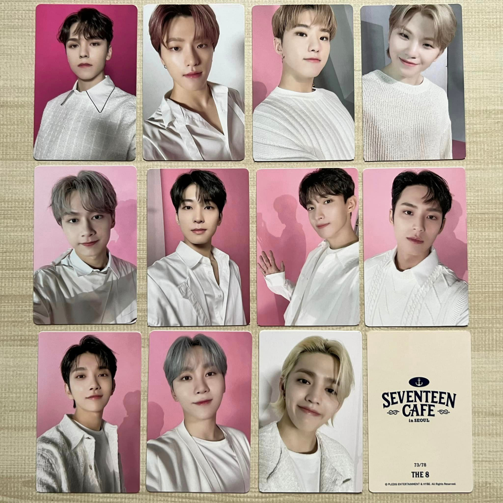 SEVENTEEN Cafe in Seoul official Trading Card Selfie PC Photocards