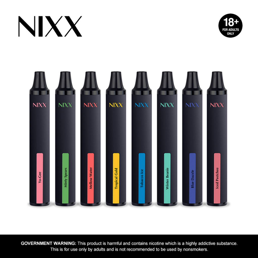 NIXX STIX Disposable Vape Pen One Time Use ECigarette 2.0 mL