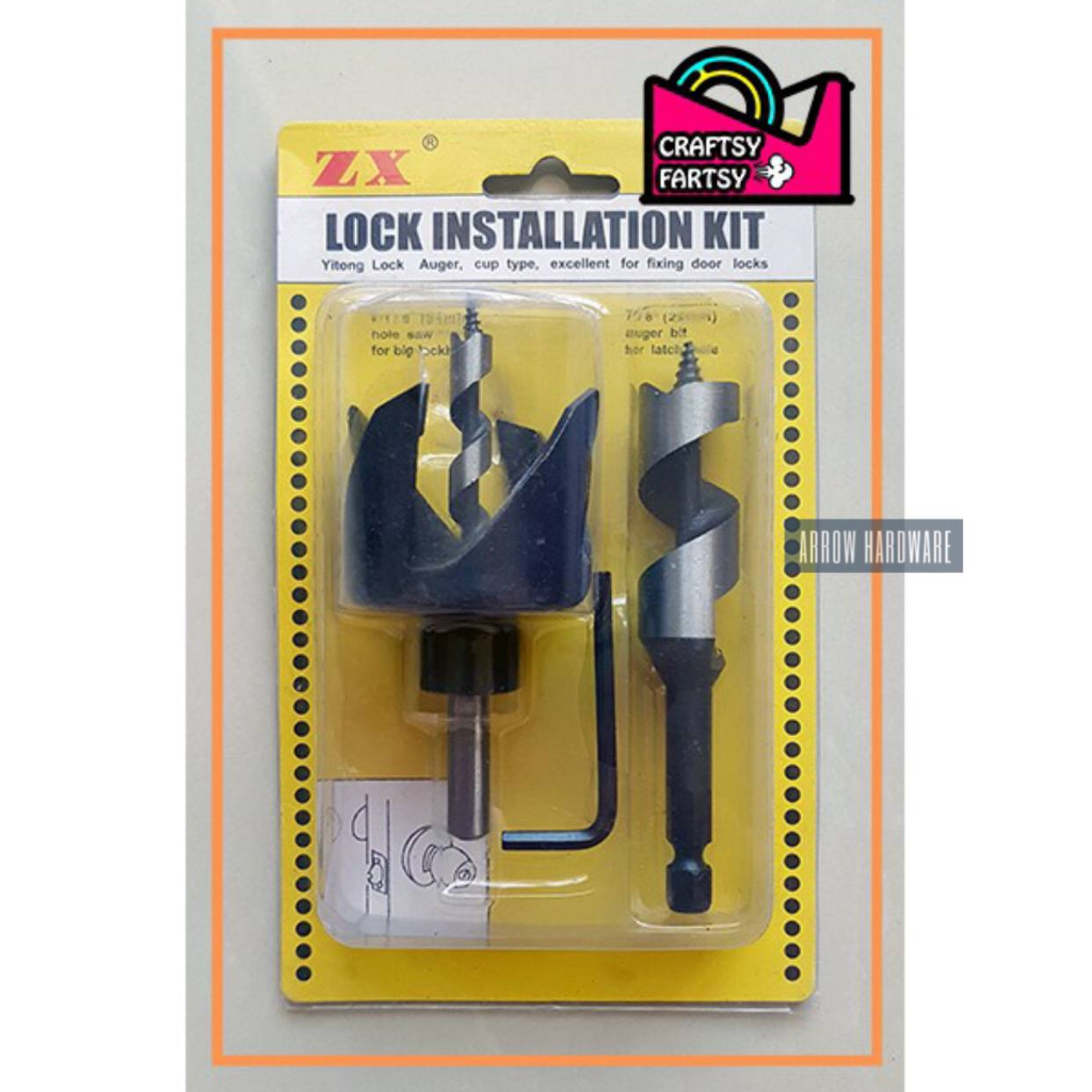 Heavy Duty Lock Installation Kit/ Lock Door Knob Installation Kit