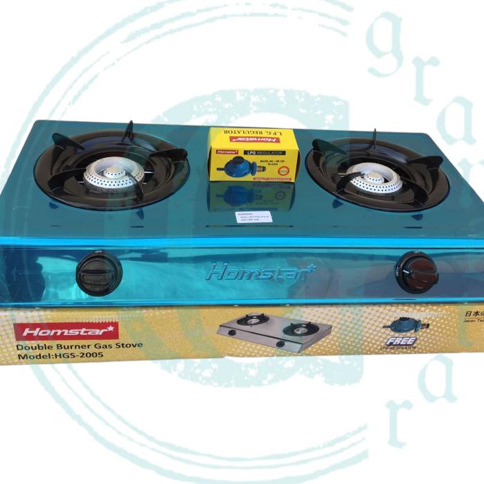 Double Burner Gas Stove Stainless Steel Kitchen Burner Gas Stove W/free