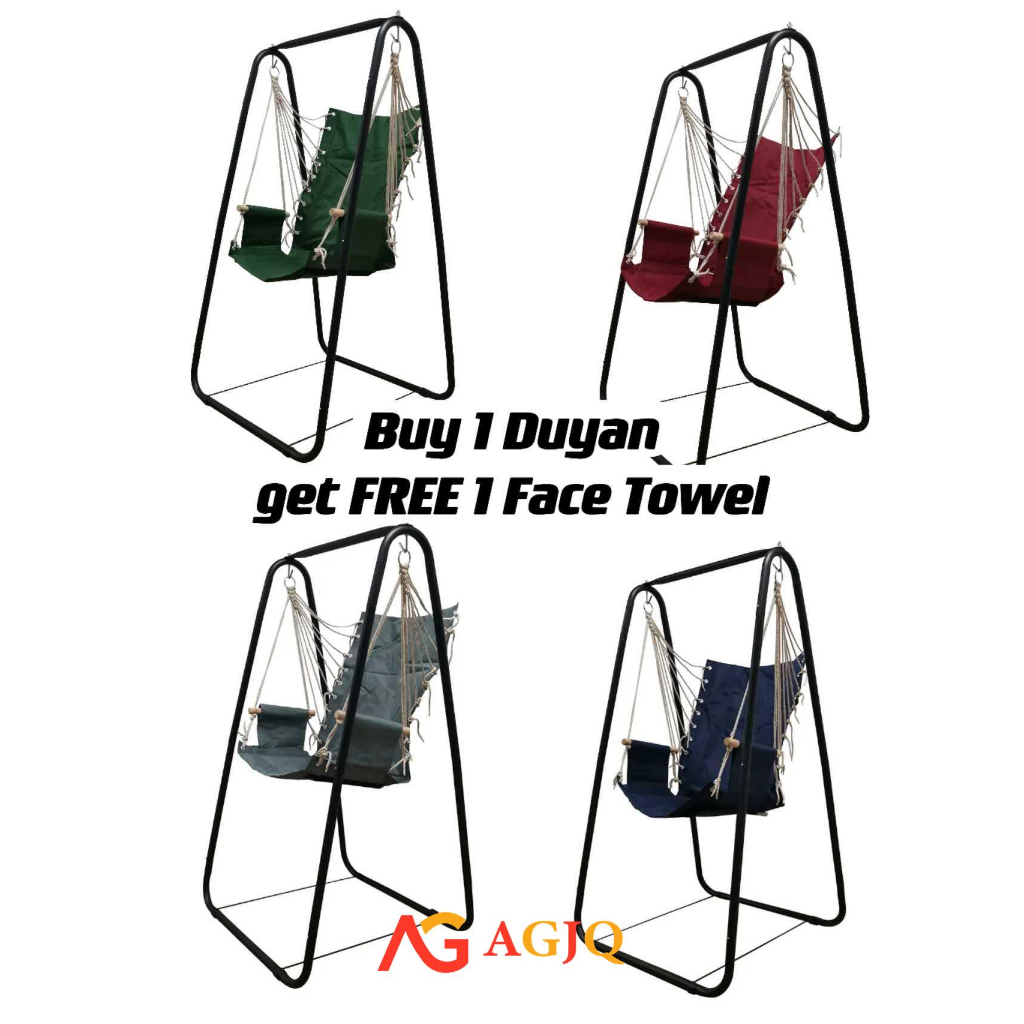 Duyan with Stand Thick Metal Frame Swing Home Rocking Chair Hammock w