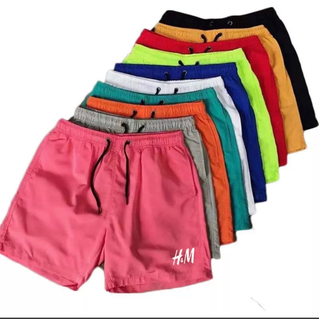 Taslan Shorts Breathable Unisex Sports Fashion Quick Drying Taslan Short Shopee Philippines 5810