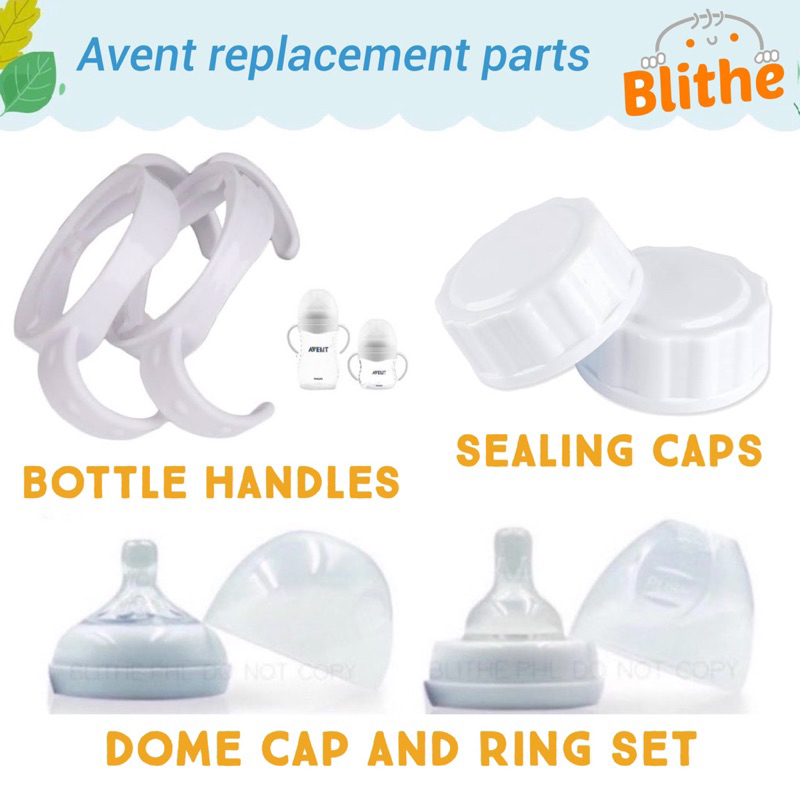 avent replacement classic natural handle lid cap ring nipples baby bottle nipple soft spout