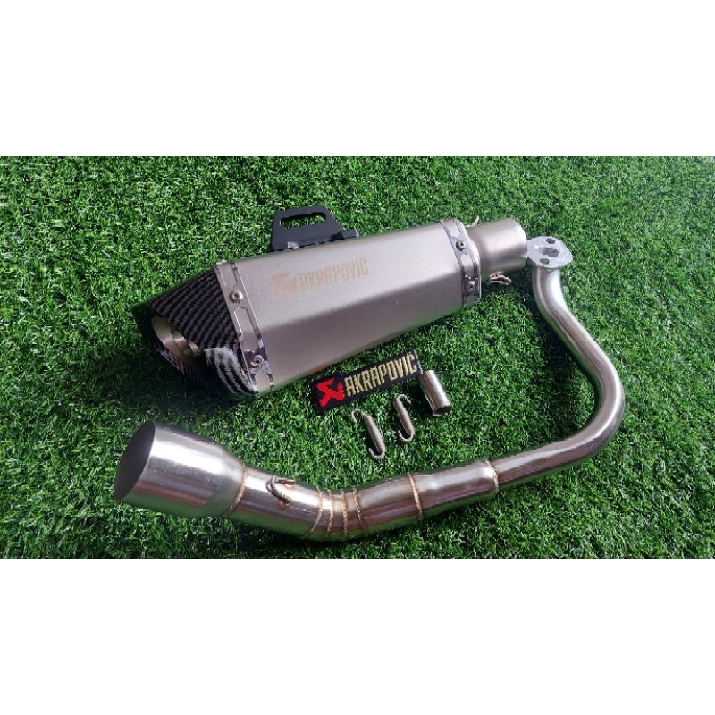 HONDA CLICK 125i / 150i AKRAPOVIC PIPE WITH SILENCER ( FULL SYSTEM ...