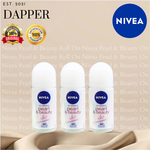 Nivea Pearl & Beauty Roll On 50ml | Shopee Philippines