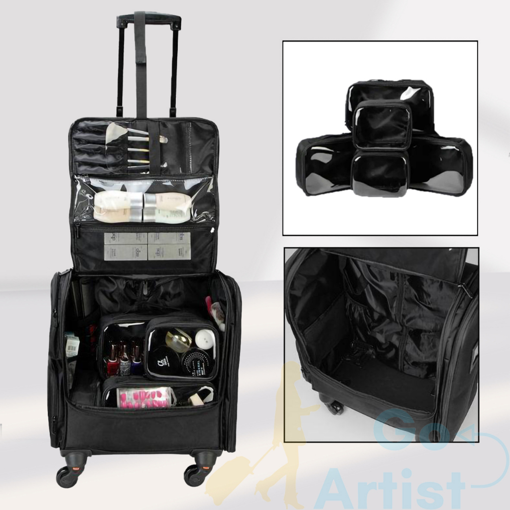 Nylon Makeup Trolley Bag High Quality Makeup artist Makeup Trolley