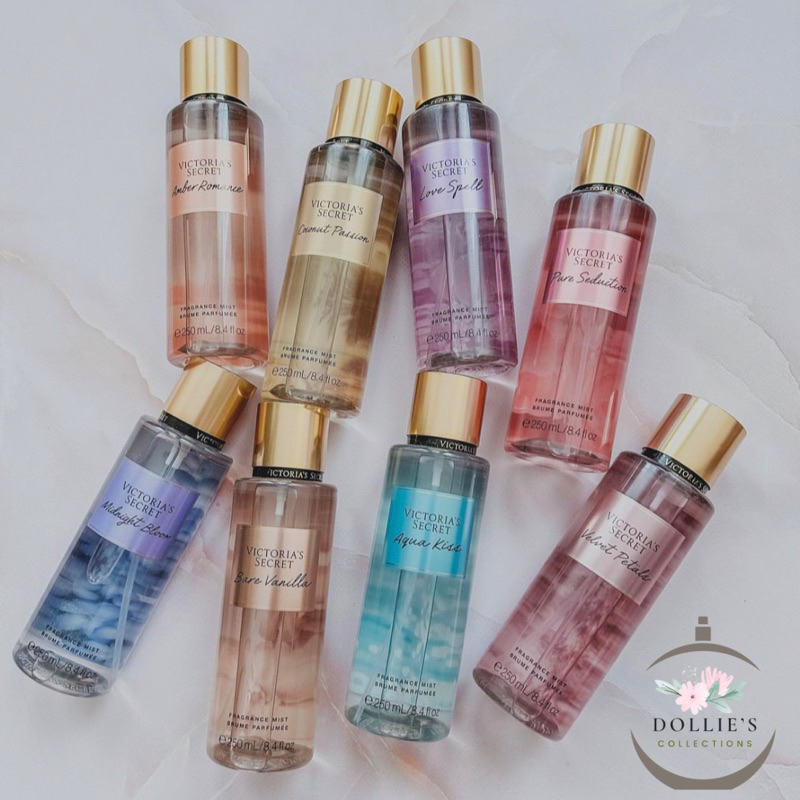 Victorias Secret Fragrance Mists Love Spell Acqua Kiss Amber