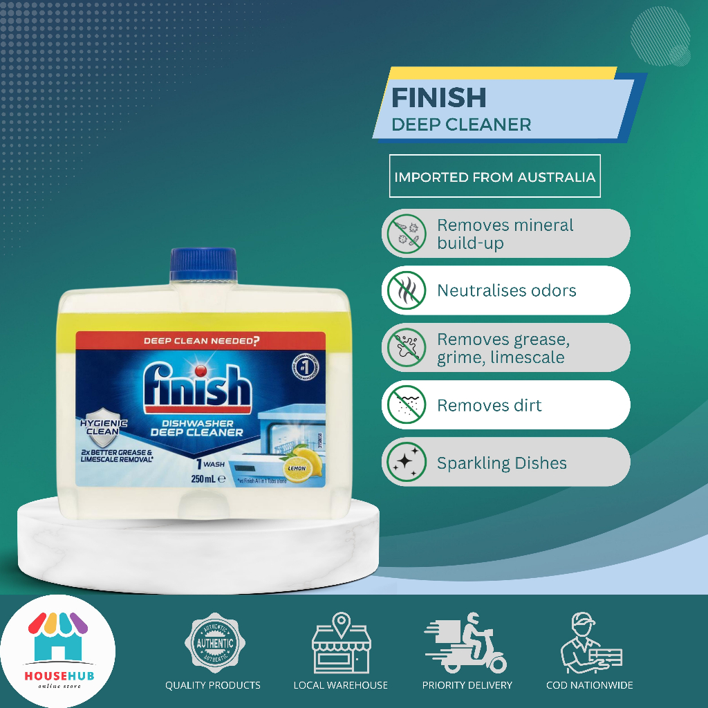 Finish Dishwasher Machine Cleaner, 250mL Shopee Philippines