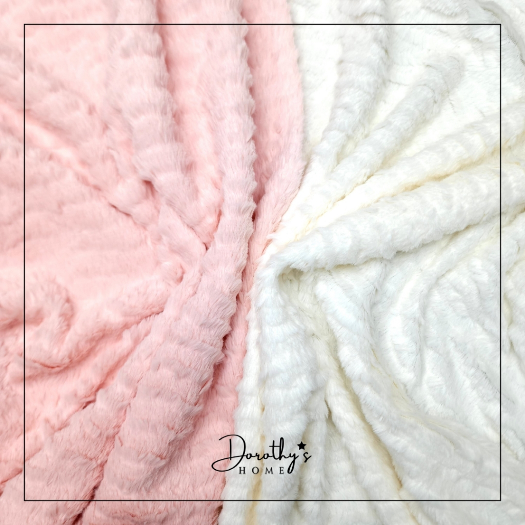 1 yard thin flatlay faux fur fabric wavy design for table cover