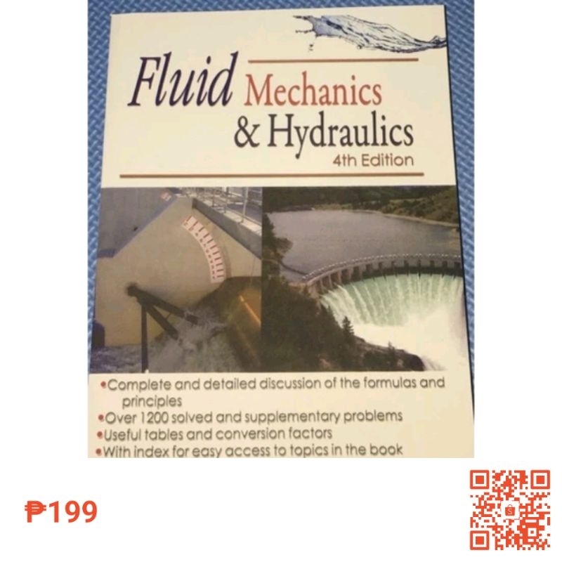 Fluid Mechanics & Hydraulics 4th edition by dit gillesania Shopee