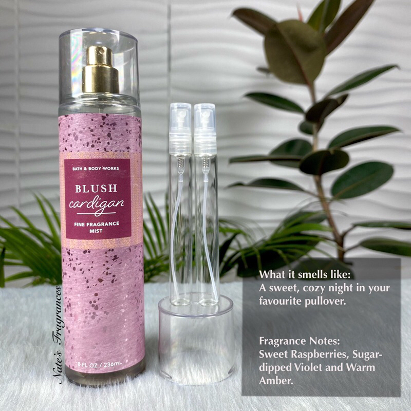 Blush Cardigan Decants/Mini Sampler (Original Bath and Body Works Mist