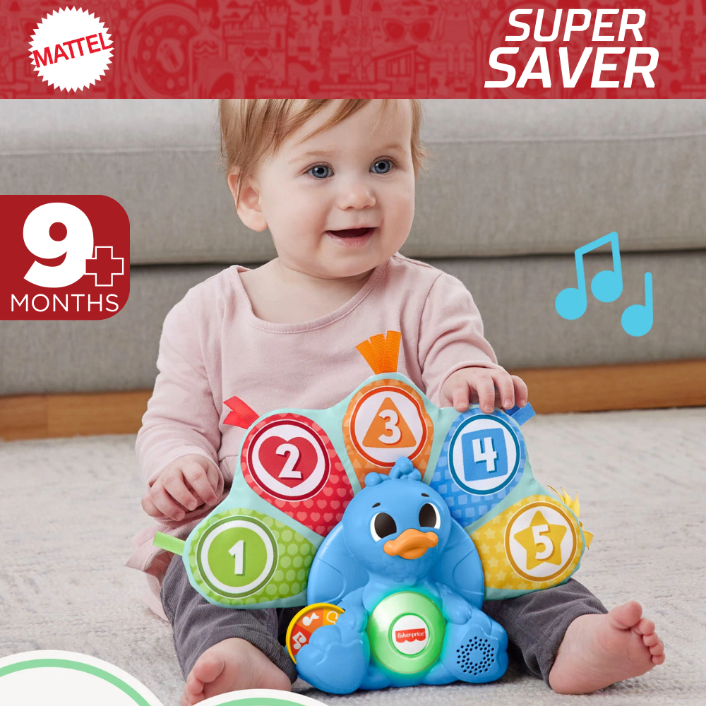 Fisher Price Linkimals Counting & Colors Peacock Interactive Lights ...