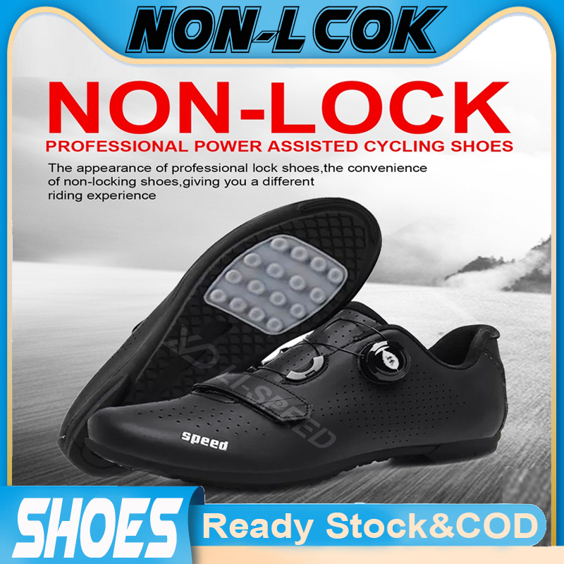 24H Ship Men Cycling Shoes Nonlocking Rubber Sole Road bike shoes non