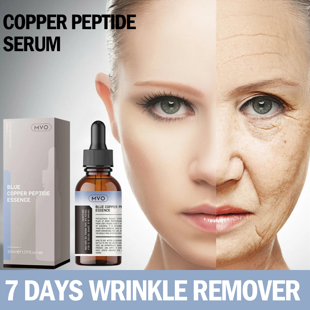 MVO Blue Copper Peptide Serum Antiaging facial essence brightening and