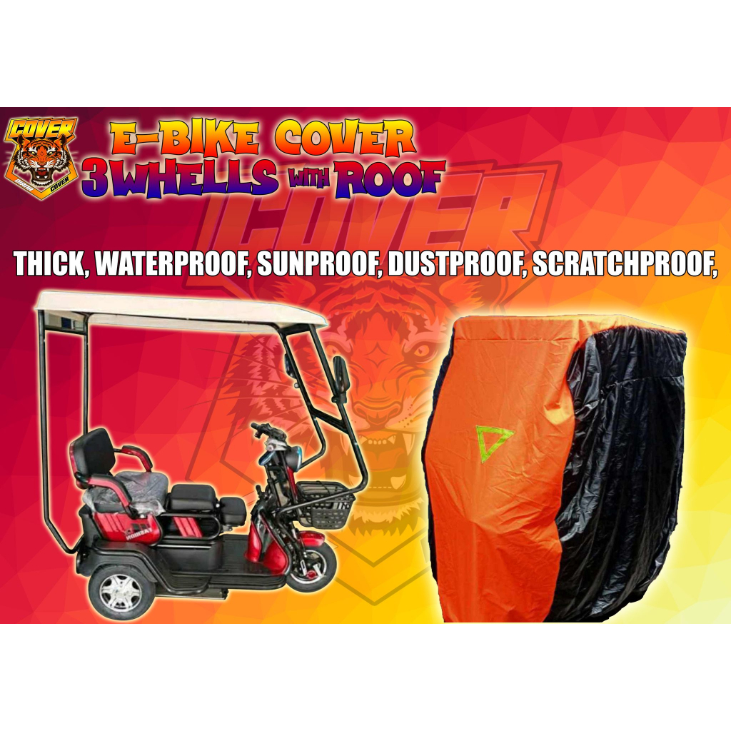 E-BIKE COVER FOR 3 WHEELS THICK AND WATERPROOF | Shopee Philippines