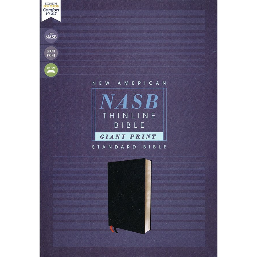 NASB 1995 Text Thinline Giant Print Black Bonded Leather | Shopee ...