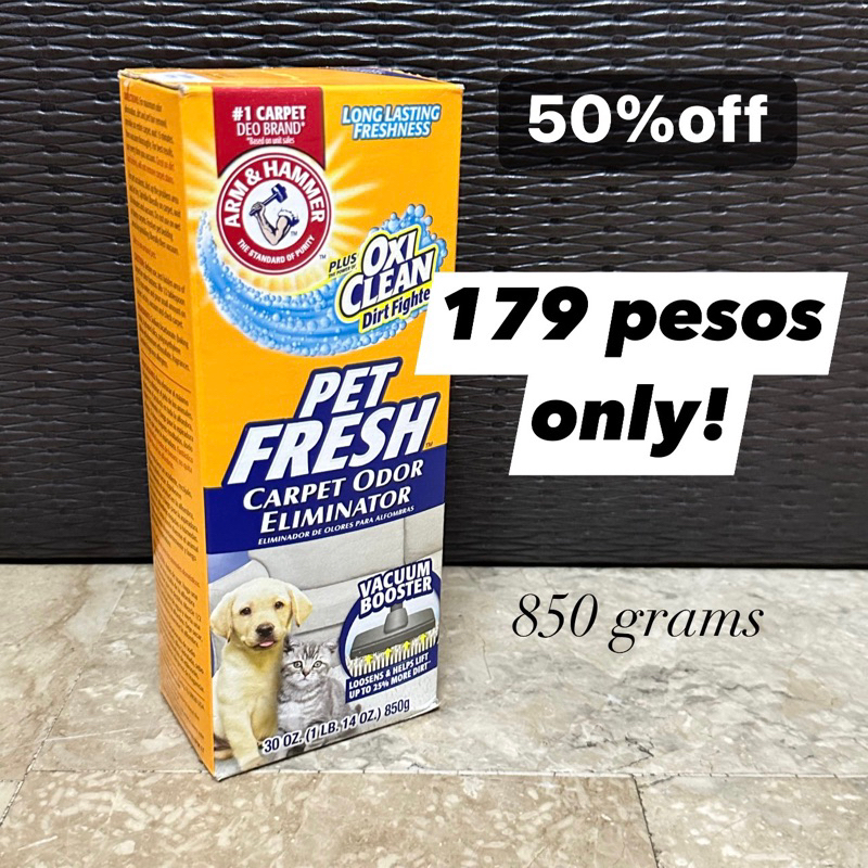 ARM & HAMMER Pet Fresh Carpet Odor Eliminator, Plus OxiClean Dirt