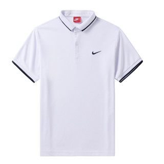 White nike cheap polo shirt mens