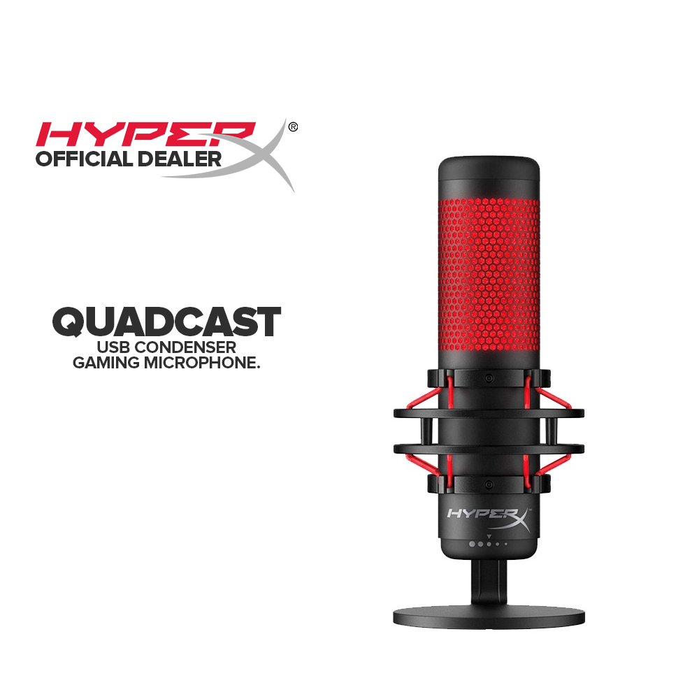 HyperX QuadCast USB Condenser Gaming Microphone Anti-Vibration