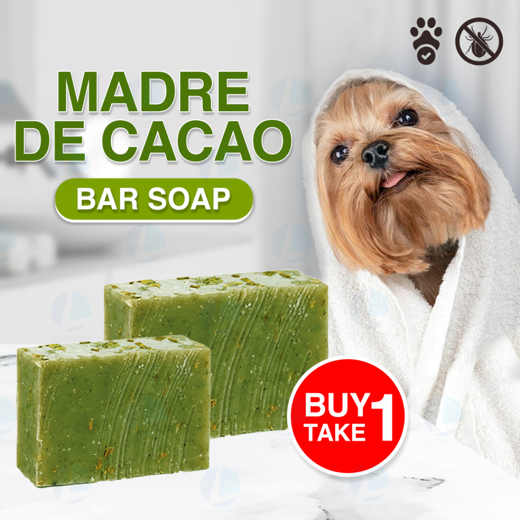 Legitcapture Madre De Cacao Soap, Anti Teak and Flea Buy 1 Take 1