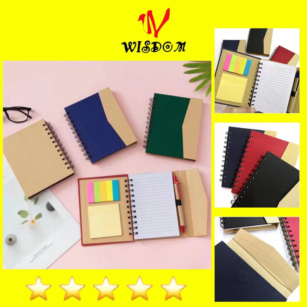 WISDOM 813 NOTEBOOK & STICKY NOTE & BALL PEN SCHOOL SUPPLIES/Giveaways