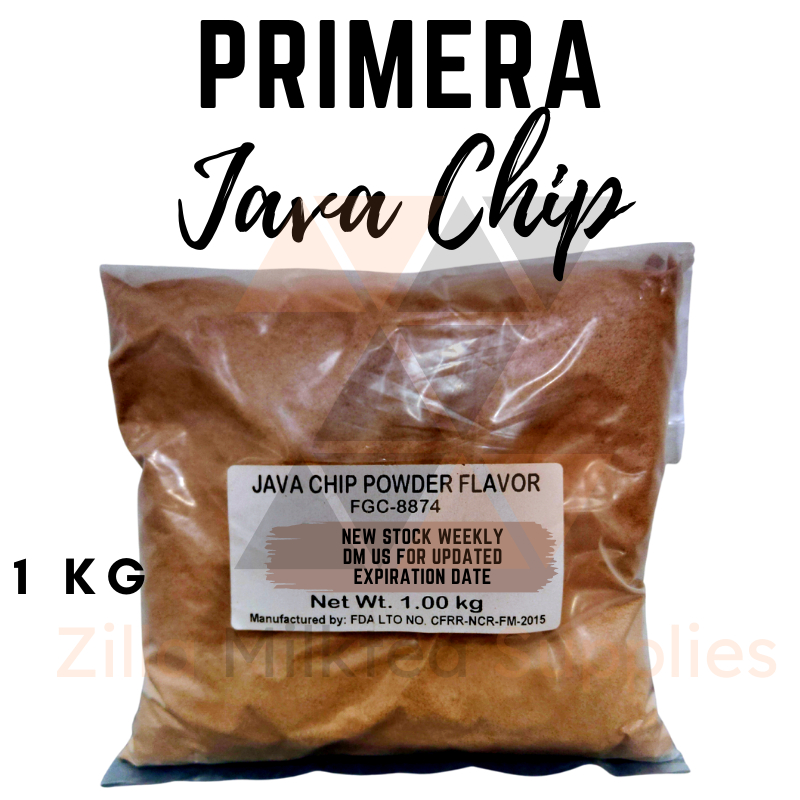 Primera Java Chip Premium Powder Flavor 1kg for Milktea, Milk Tea ...