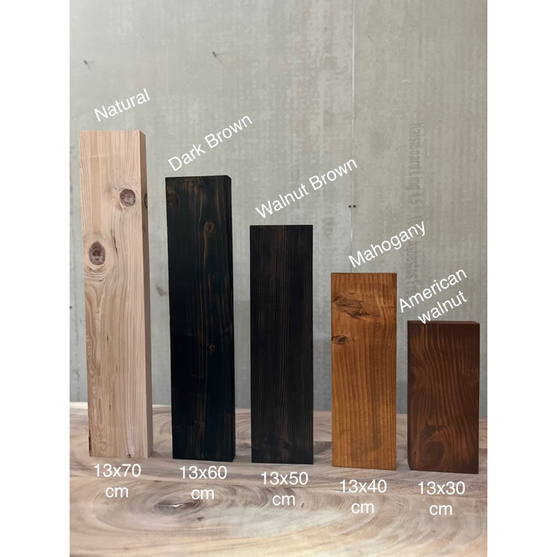 DIY Wood Plank wall shelves Solid Wood Pinewood S4S 3.5cm thickness